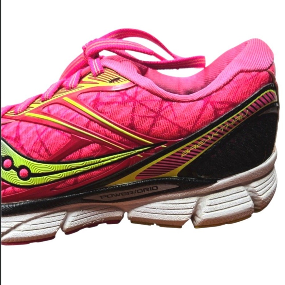 Saucony Breakthru PowerGrid Running Shoes Womens 6.5 Pink Citron S10265-1 - Picture 9 of 16